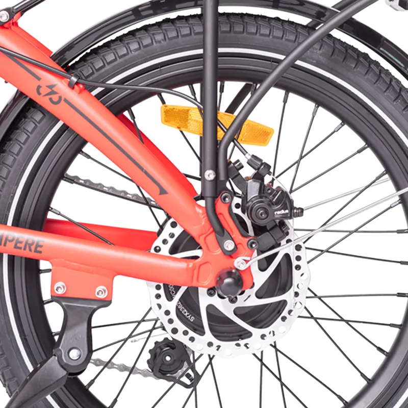 Ampere Mode Electric Folding Bike Red-9